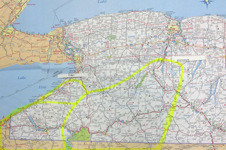 Map of Lindsey Refrigeration New York State service area.